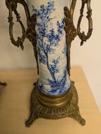 Klok (2) - Porselein, Messing, Brons - 1850-1900 - 2 x