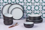 2dekans | GOURMET - Essentials - Servies - 12 stuks - Onyx, Huis en Inrichting, Keuken | Servies, Ophalen of Verzenden, Nieuw