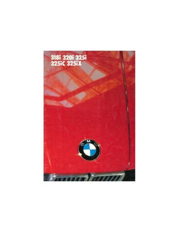 1986 BMW 3 SERIE BROCHURE JAPANS