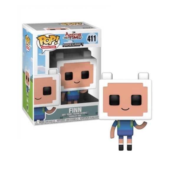 Funko Pop!  Adventure Time - Finn Minecraft #411, Collections, Jouets miniatures, Envoi