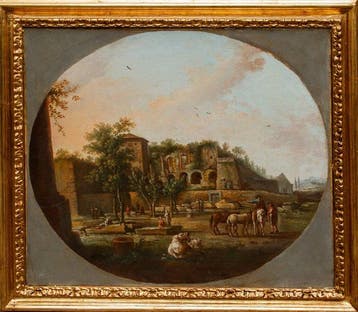 Scuola romana (seconda metà del XVII) - Veduta del Palatino