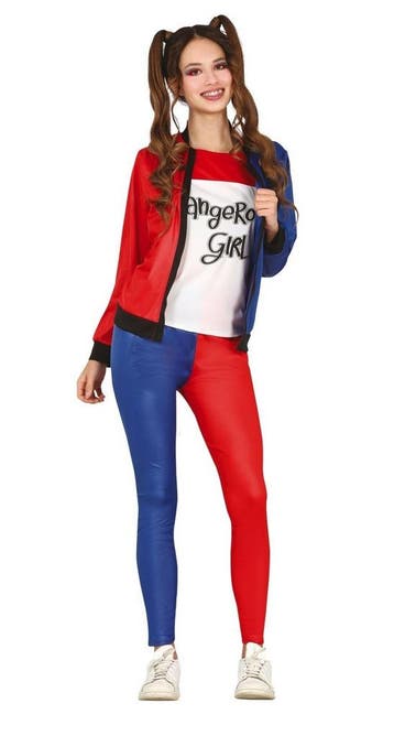 Harley Quinn Halloween Kostuum Meisje, Verzenden, Nieuw
