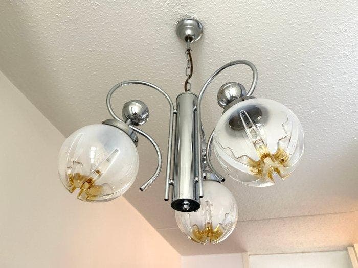 Kroonluchter - Muranoglas - Murano chandelier, Antiquités & Art, Antiquités | Éclairage