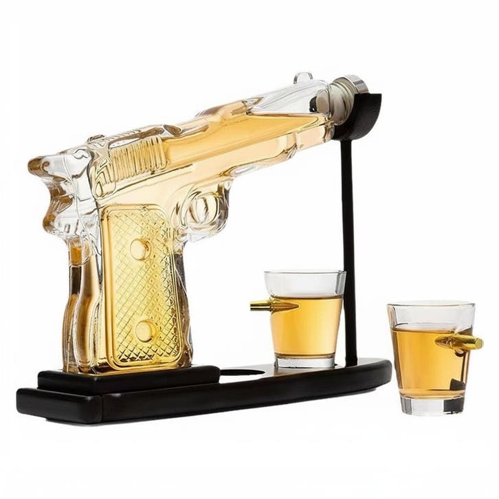 Pistool Whiskyglazen Set - Whiskeyaccessoires - Whiskey Cade, Collections, Collections Autre, Envoi