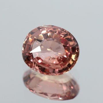 1 pcs Roze, Oranje Saffier, Padparacha saffier - 1.60 ct -, Nieuw