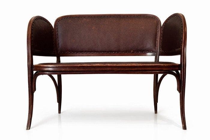 Thonet - Fauteuil - Bentwood Bench - Beuken - Origineel, Antiquités & Art, Art | Objets design