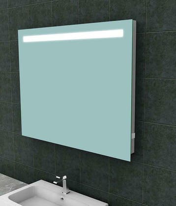 Tigris spiegel met led verlichting + stopcontact  1000x800, Huis en Inrichting, Ophalen of Verzenden, Nieuw