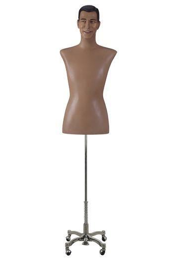 *TIP*  Buste man huidskleur 3/4 model op poot IY150-CHARLY, Ophalen of Verzenden