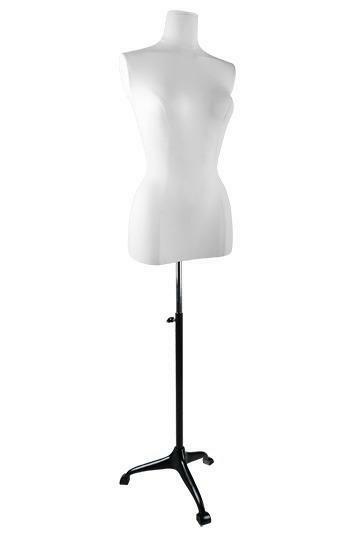 *TIP*  Buste vrouw medium wit 3/4 model op poot BC956-M19, Ophalen of Verzenden