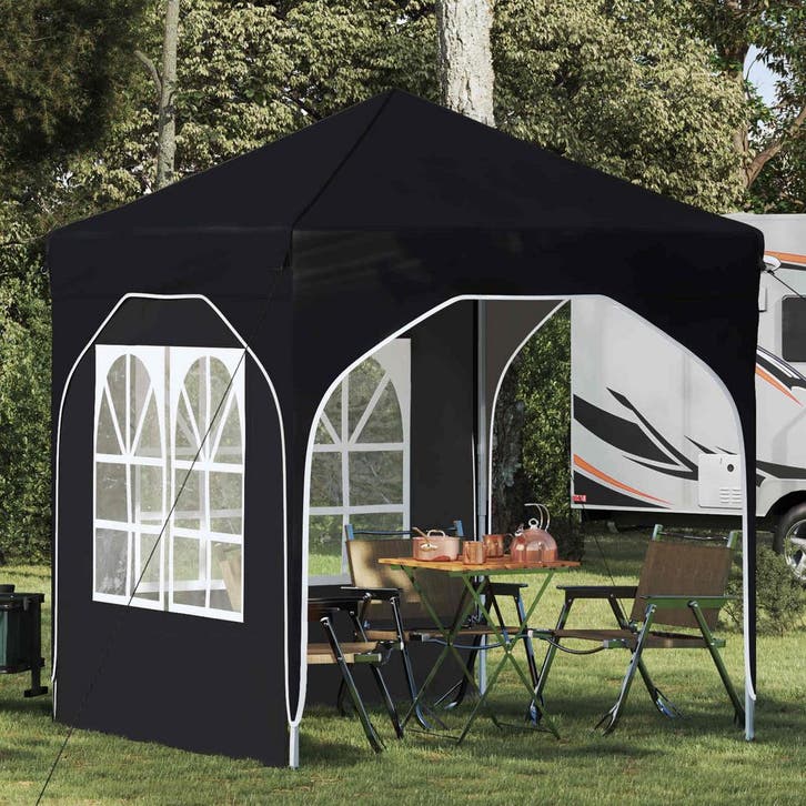 vidaXL Pop-up Feesttent 192 x 192 x 245 cm Zwart, Jardin & Terrasse, Tonnelles, Envoi