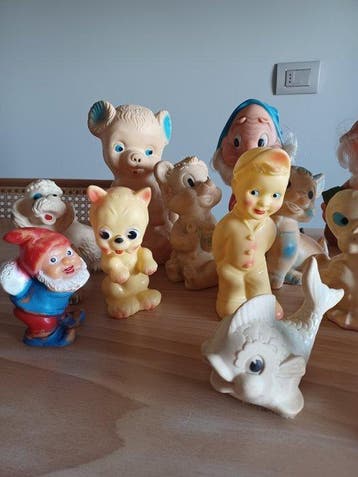 Collectie merkartikelen - Rubberen speelgoed / piepend