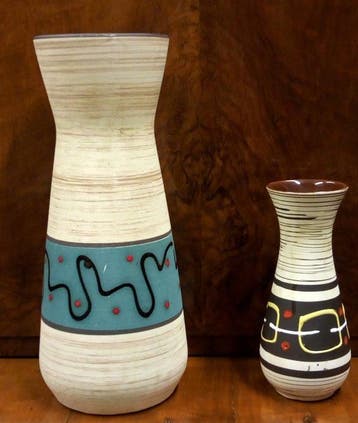 W.Germany - Vase - Poterie - Trois vases vintage