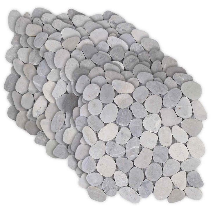 vidaXL Kiezel Tegels Grijs 30 x 30 cm Rivieren Kiezel, Bricolage & Construction, Planches & Dalles, Envoi
