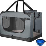 2dekans | Juskys Hondentransportbox - Vouwbaar - S - 34 x 50, Animaux & Accessoires, Ophalen of Verzenden