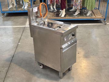 Inox verrijdbare gasfriteuse ELFRAMO GW20T, Zakelijke goederen, Nieuw in verpakking