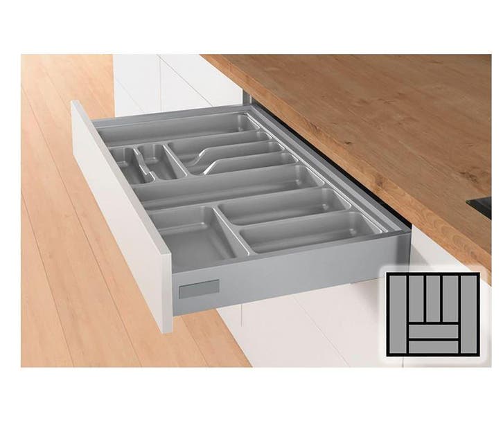 Bestekbak d:441-520mm - b:501-600mm zilverkleurig, Huis en Inrichting, Keuken | Keukenelementen, Nieuw