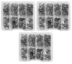 Set van 1125 ringen in kunststof assortimentsdoosjes, Doe-het-zelf en Bouw, Verzenden, Nieuw