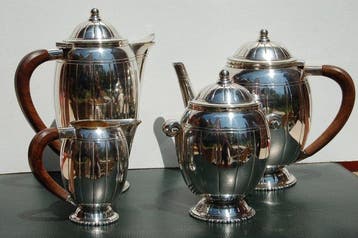 Bouillet Bourdelle Lyon - Koffie- en theeservies (4) - Ard -, Antiek en Kunst