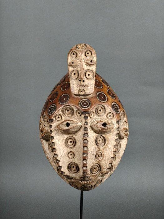 Prachtig masker - bindt - Congo RDC (Zonder minimumprijs), Antiek en Kunst, Kunst | Niet-Westerse kunst