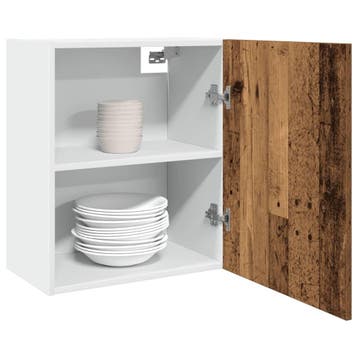 vidaXL Bovenkast Lyon 50x31x60 cm bewerkt hout oud, Verzenden, Nieuw