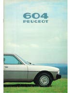 1979 PEUGEOT 604 BROCHURE NEDERLANDS, Ophalen of Verzenden, Nieuw