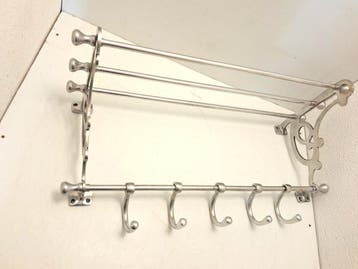 Kapstok - Aluminium - 71 cm, Antiek en Kunst