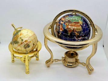Terrestrial table globe - 2 Preziosi Mappamondo - 1990-2000