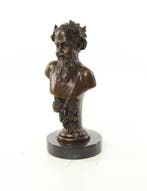 Figure - A BRONZE BUST OF BACCHUS - Bronze, Marbre