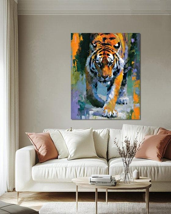 Michael Mey - Vivid Tiger - XL, Antiquités & Art, Art | Objets design