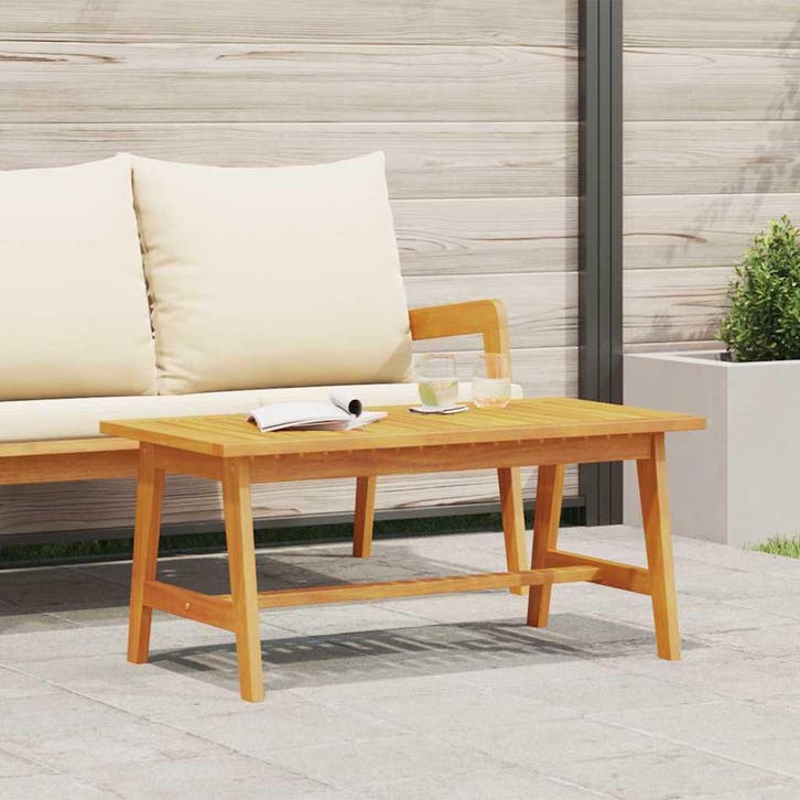 vidaXL Salontafel Olie Natuurlijk Massief Acacia Hout, Tuin en Terras, Tuinsets en Loungesets, Nieuw, Verzenden