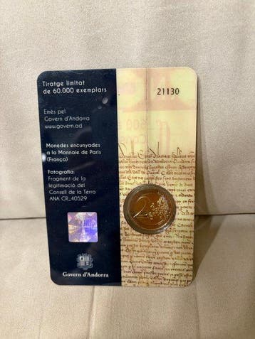Andorra. 2 Euro 2019 Consell del Terra (Zonder
