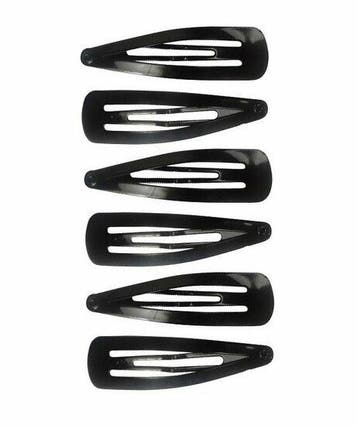Haarspeld Klikklak 5cm - Basic - Zwart - Set van 6, Nieuw