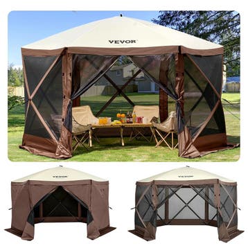 VEVOR paviljoen 3,6x3,6m | Retour deal | Knaller!, Minder dan 4 meter, Zo goed als nieuw, Paviljoen, Opvouwbaar