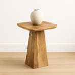 Salontafel Mangohout Salontafel Mick Vierkant 40x40 cm, Verzenden