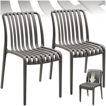 Tuinstoelen Alcudia, weerbestendig, stapelbaar, Tuin en Terras, Verzenden, Nieuw