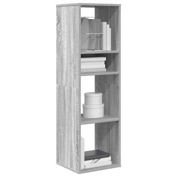 vidaXL Boekenkast 34x31x112 cm bewerkt hout grijs sonoma, Verzenden, Nieuw