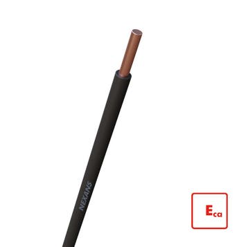 Nexans H07V-U Eca 2.5mm2 Zwarte Installatiedraad Doos 100m -, Doe-het-zelf en Bouw, Elektriciteit en Kabels, Verzenden, Nieuw
