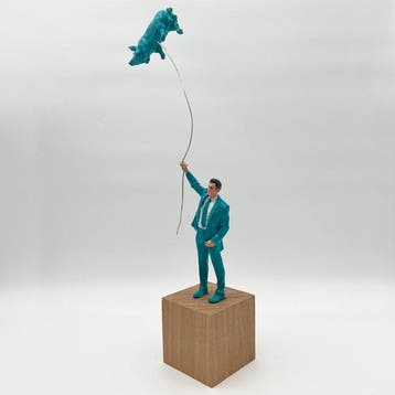 Coco de Paris - Blue man with blue pig
