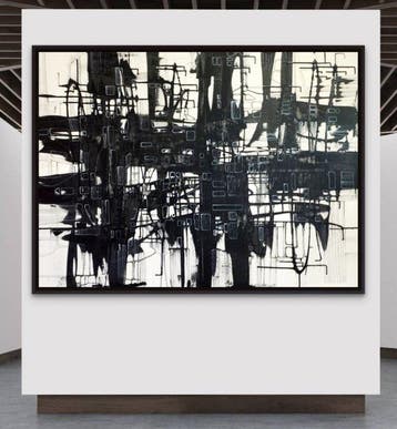 Natia Antadze - Abstrakte Komposition - XXL, Antiek en Kunst