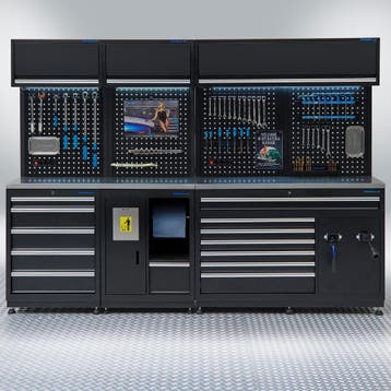 Datona Werkplaatsinrichting PREMIUM met RVS werkblad - 272, Ophalen of Verzenden