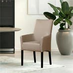 Set van 6 Leren eetkamerstoelen Just met armleuning -, Huis en Inrichting, Stoelen, Ophalen of Verzenden, Nieuw, Leer