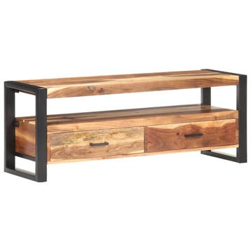 vidaXL Tv-meubel 120x35x45 cm hout met honingkleurige, Huis en Inrichting, Verzenden, Nieuw