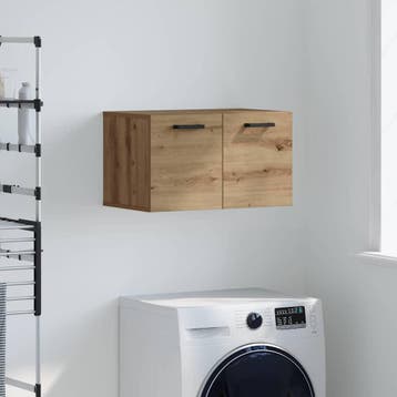 vidaXL Wandkast 60 x 36,5 x 35 cm Bewerkt hout Artisan Eiken, Verzenden