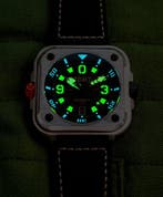 RGMT - Automatic - Sapphire - Square - Leather - NEW - Sans