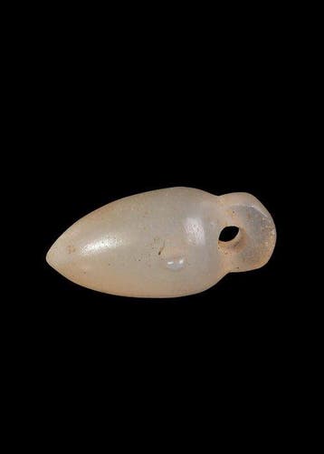 Oude Egypte, late periode Witte Agaat Hartamulet (Zonder