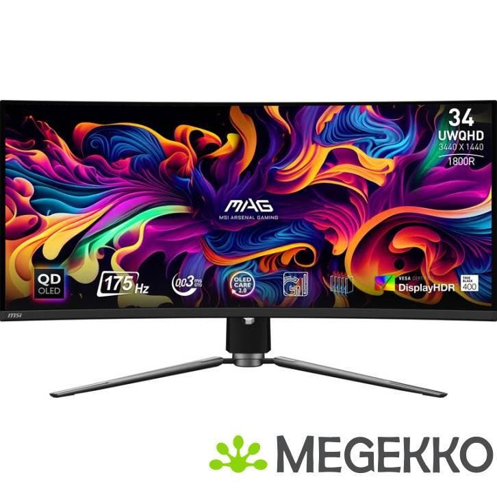MSI MAG 341CQP QD-OLED 34  Wide QuadHD 175Hz Monitor, Informatique & Logiciels, Ordinateurs & Logiciels Autre, Envoi