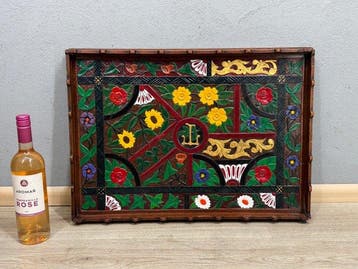 Decoratief ornament - Nederland - houten dienblad