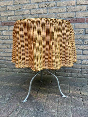 Bijzettafel - Rattan, Staal - Trompe-loeil ghost - Rotan