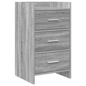 vidaXL Nachttafels Grijs Sonoma 40 x 36 x 70 cm Bewerkt hout, Verzenden, Nieuw