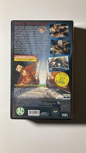 JUMANJI (1995) (3D COVER) (BLUE TAPE) (VHS), Cd's en Dvd's, Gebruikt
